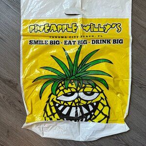 2011 RARE Pineapple Willy's RETIRED Collectible Shopping Bag
